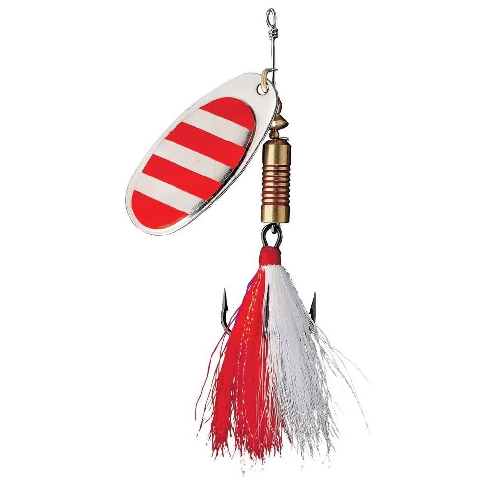 DAM Effzett Standard Gr. 3 / 6g Спиннер в полоску mit Federn Spinner