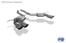  Duplex Sportauspuff Mercedes M-Klasse ML63 AMG W164 je 2x115x85mm oval