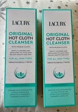 2 x Lacura ORIGINAL HEISSSTOFFREINIGER mit Musselin Tuch 200ml - Aldi - Neu