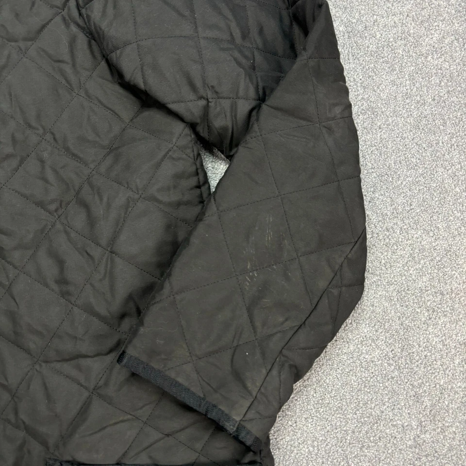 Chaqueta Barbour Adulto Pequeña Negra Acolchada Campo Campo Caza Abrigo Para Hombre Foto 4 de 4