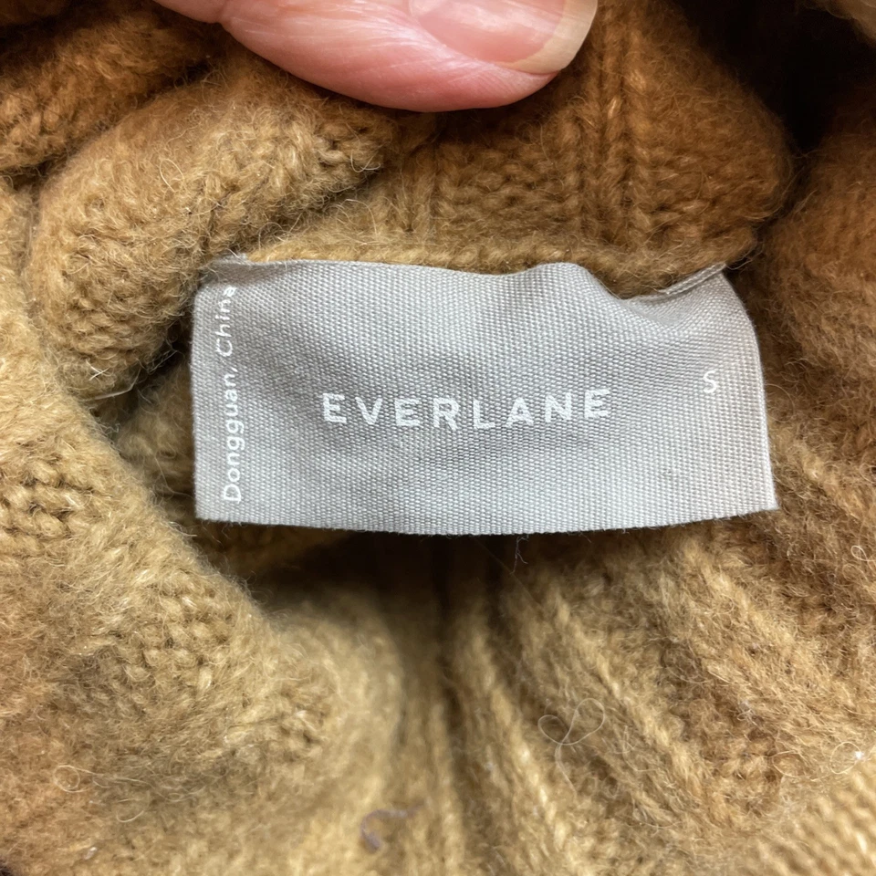 Suéter Everlane The Cloud Cuello Alto Mujer S Chai Lana Mezcla Alpaca Túnica Foto 4 de 4