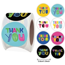 40 THANK YOU FOR SUPPORTING MY SMALL BUSINESS ENVELOPE SEALS LABEL STICKERS 1.5"