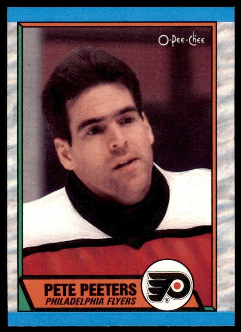 1989-90 O-Pee-Chee Pete Peeters . Philadelphia Flyers #195