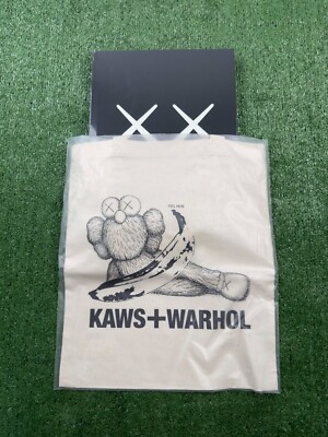 UNIQLO x KAWS x Andy Warhol Art Book (In Hand) with Tote Bag   Fast Ship  