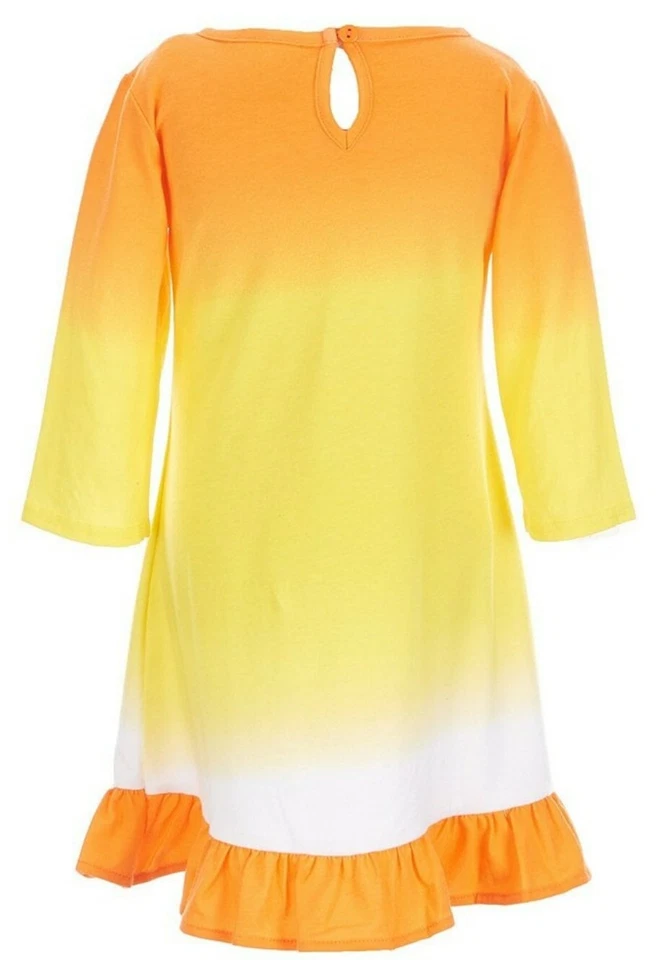 Vestido recto FABULOSO FABULOSO de maíz caramelo manga 3/4 para niñas pequeñas ediciones raras-6X Foto 3 de 4