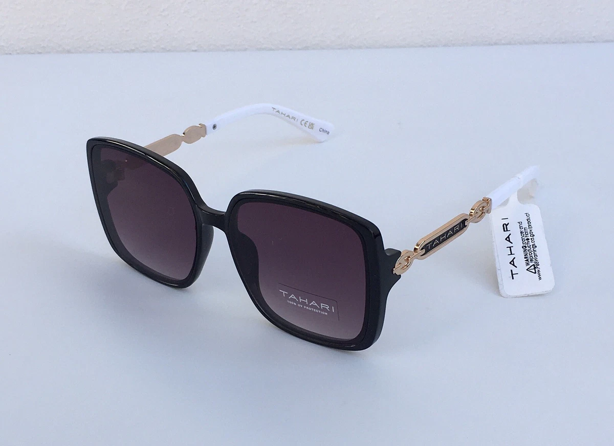 Tahari sunglasses with unbranded pouch Amazon.com: TAHARI TH724 UV Protective Rhinestone Metal  main image 3