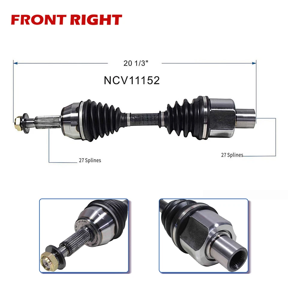 Eje delantero CV para Ford Ranger 2003-2011 2003-2005 Ford Explorer Sport Trac Foto 3 de 4