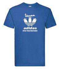 Vespa TShirt Scooter/Adidas/Scooter gift/gift for him/men/birthday/Christmas 
