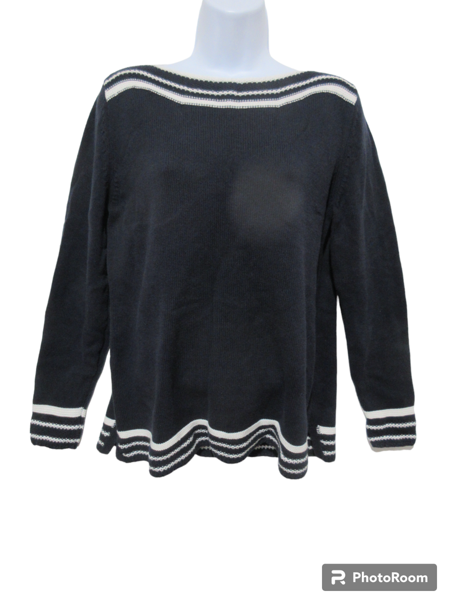 Knit Sweaters Ann Taylor Blue Sweater Ann Taylor Blue/Black