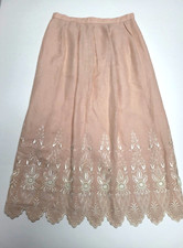 CLOAK OF MANY COLORS by LIBERTY LUCREZIA Sz 16 Linen embroidered cottage core