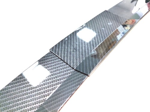 For Car Universal Adjustable Rear Trunk Spoiler Lip Roof Tail Wing Carbon Style - Picture 6 of 16