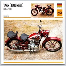 TWN (Triumph) 250 Knirps 1920 Germany Edito Service Atlas Motorcycle Card