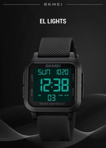 Herren Sport Uhren Militär Outdoor LED Kalender Armbanduhr Digital Wasserdicht - Bild 6 von 10