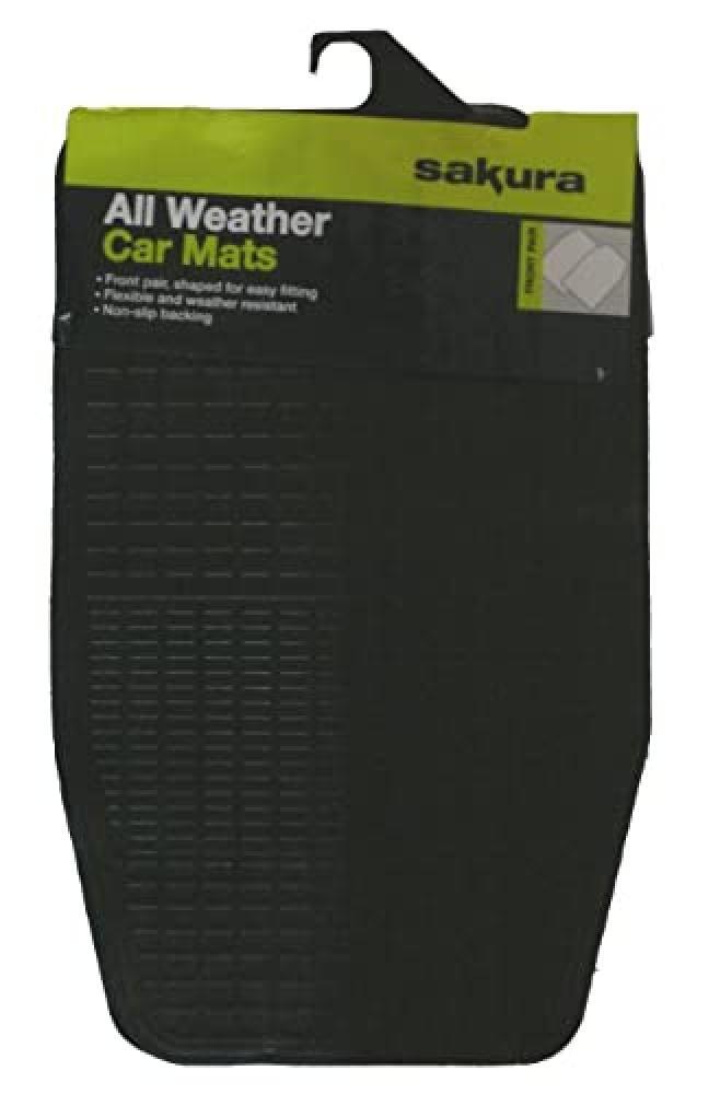 (TG. 1 Count) Sakura Coppia di tappetini in gomma anteriori universali SS3349, N