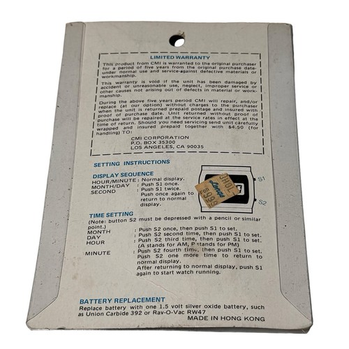 Reloj de Vestir Sweda Vintage 5 Funciones LCD Cuarzo - Imagen 6 de 6