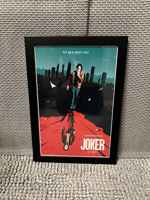 The Joker Joaquin Phoenix Movie Art Poster In 8x12 Plastic Picture