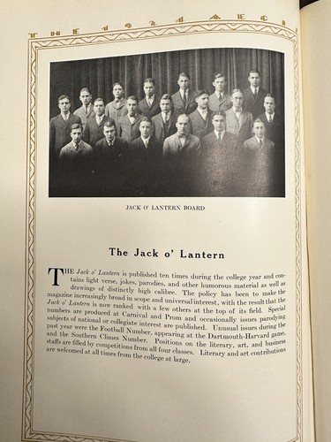 The 1924 Aegis Yearbook Dartmouth College NH Sophomore Dr. Seuss Theodore Geisel - Picture 9 of 9