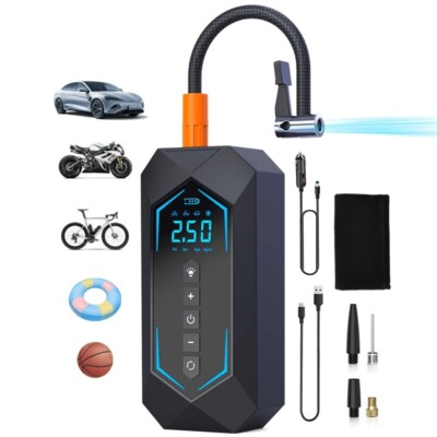 #ad #ad Car Tire Air Pumps High power Smart Digital Inflator for Motocycle Bicycle Balls $208.90