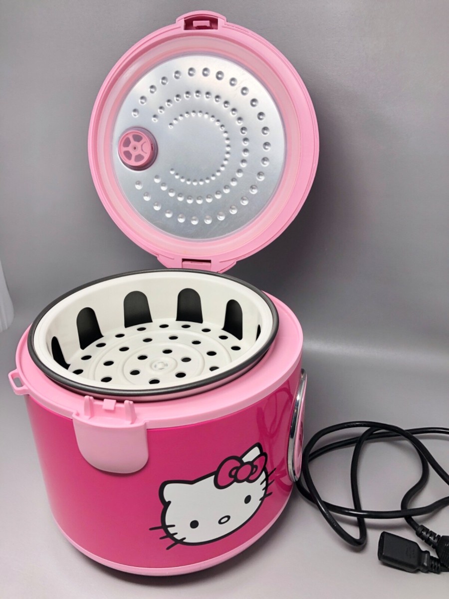 Hello Kitty Kitchen Rice Cooker Pink White Sakar Sanrio Excellent