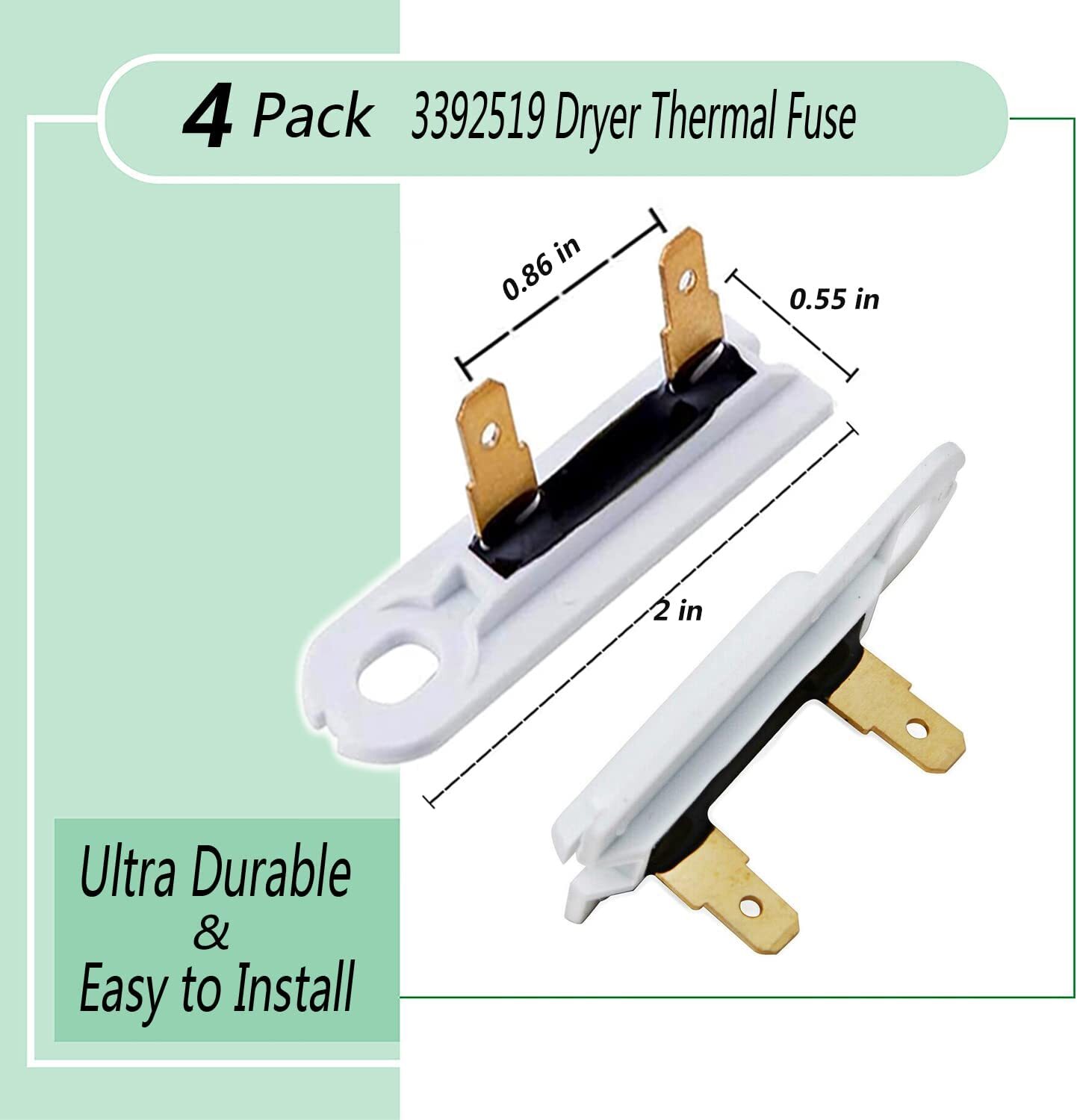 G4AP0500 TF 091C Dryer Thermal Fuse (4 PACK) AMI PARTS 3392519 Whirlpool Kenmore eBay