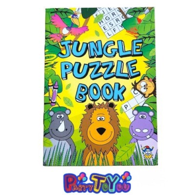 A6 Jungle Puzzle Book Children's / Kid's Party Bag Fillers For Ages 3+ New