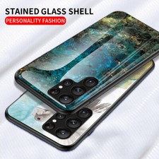 Stained Glass Case For Samsung Galaxy S25 Ultra S24 FE S23 S22 Shockproof Cover