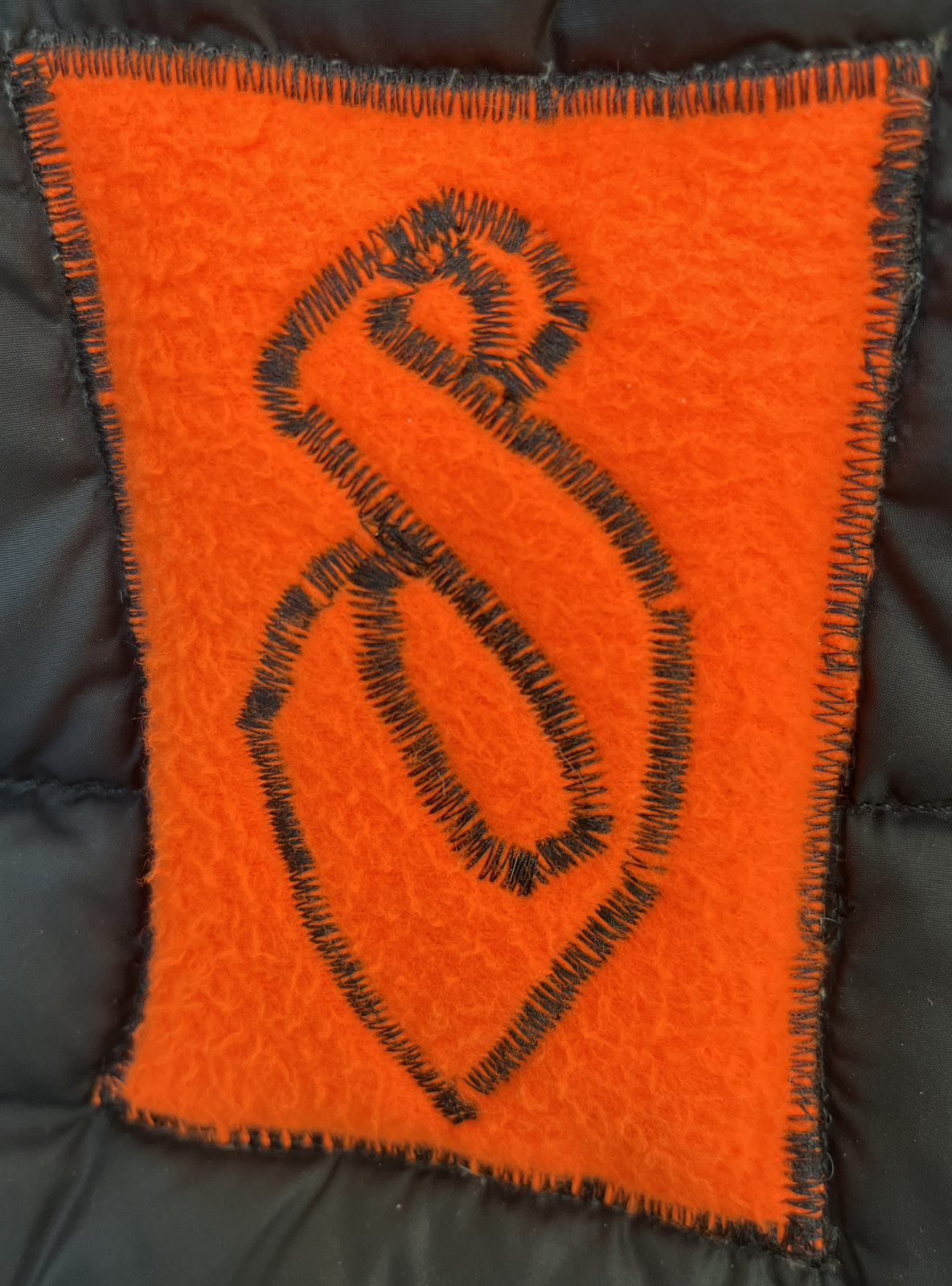 A Future Memory Down Feather Black Orange Vest La… - image 4