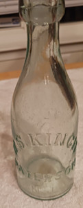 W.S. Kinch Soda Bottle Patterson, NJ