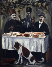 stunning  oil  painting  handpainted on canvas-The feast