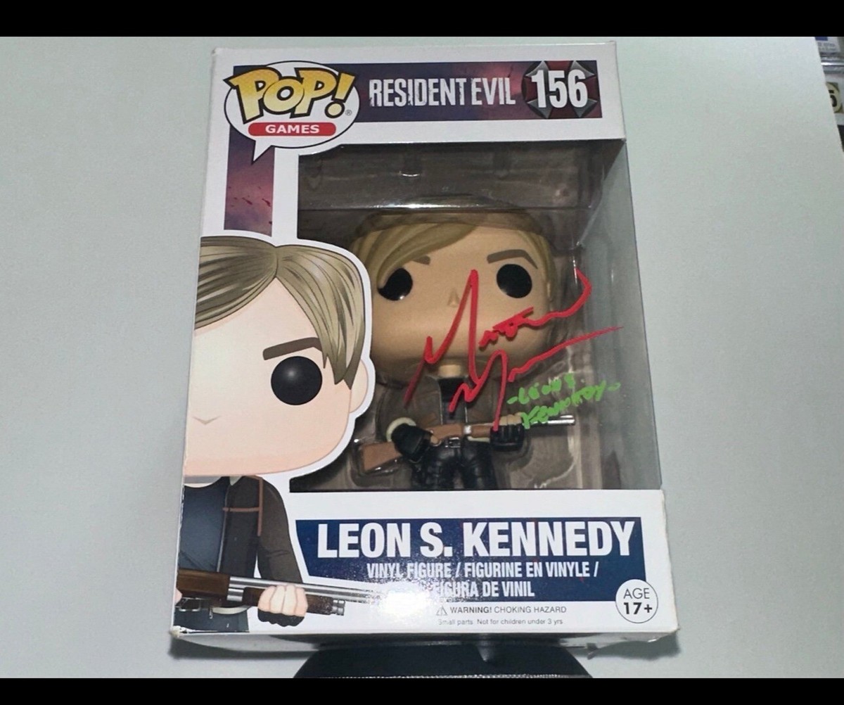 Resident Evil Leon Kennedy #156 Funko Pop Vinyl Signed My