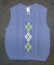 Janie and Jack Toddler Boys Blue Sweater Vest - Size 3 - EUC