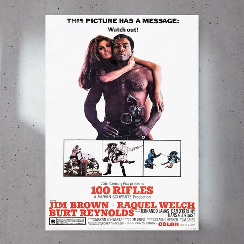 100 Rifles (1969) A4 Movie Poster on Premium Gloss 230gsm Paper 002 - Picture 2 of 2