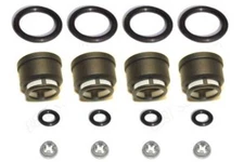STI Side Feed Fuel Injector Repair Kit Filters Seals O-Rings JECS Yellow Top (4)
