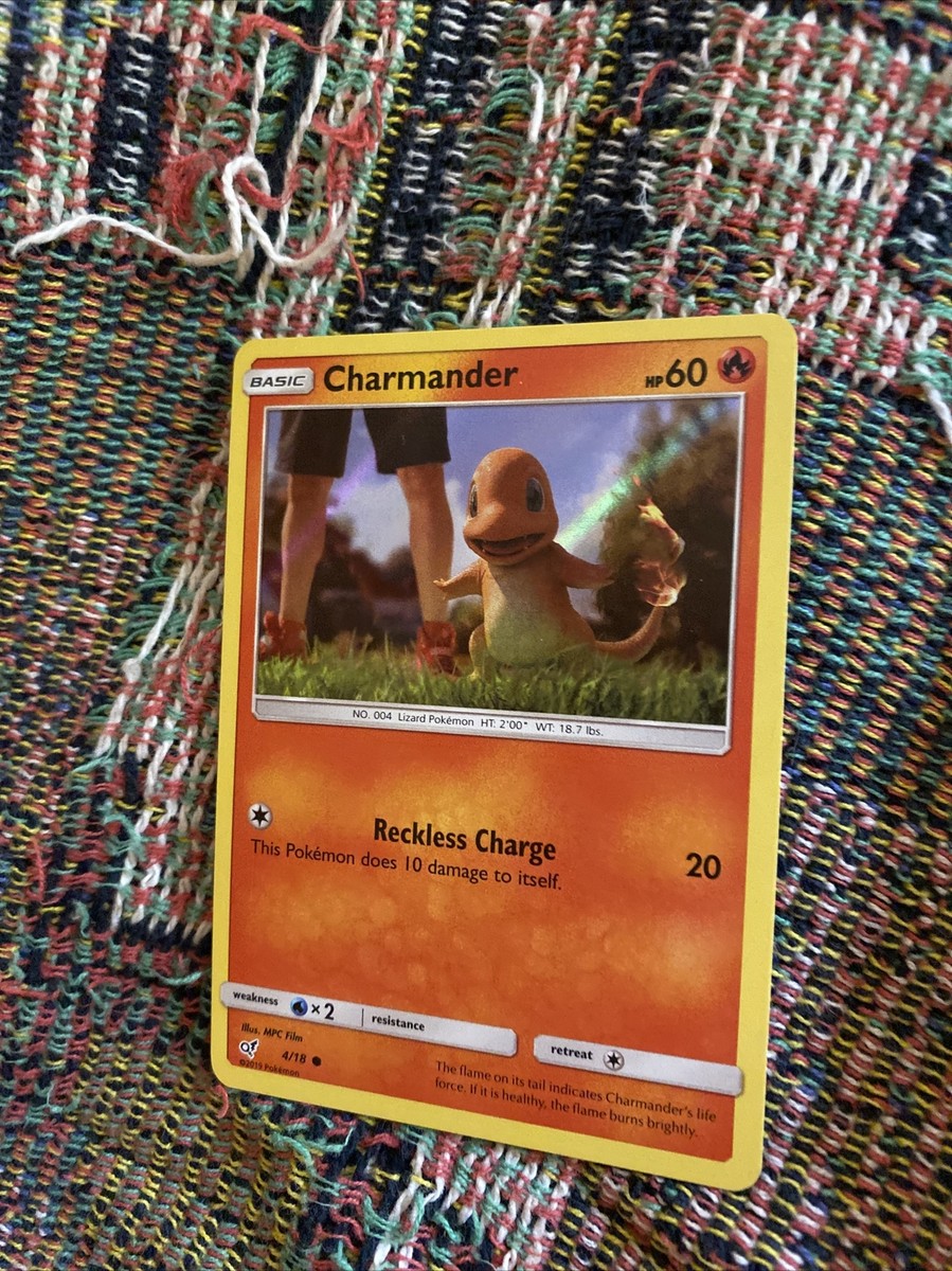 POKEMON Trading Card Basic Charmander HP60 Reckless charge 4/18