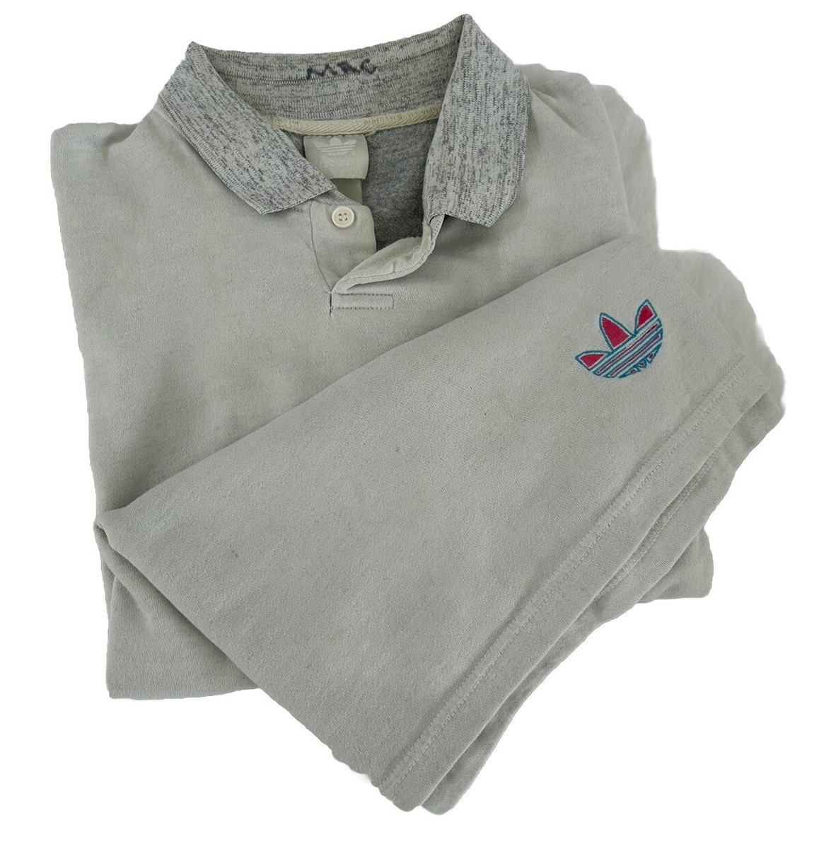 ［vintage］adidas polo shirt 80s 90s y2k ADIDAS Vintage 80s 90s Polo T Shirt Size 2XL Trefoil Pink