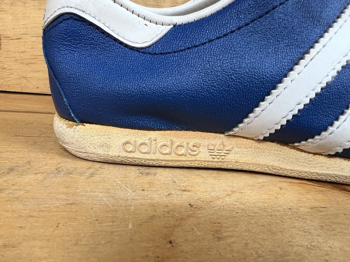 VTG ADIDAS BLUE STRIKE MADE IN FRANCE SNEAKERS SIZE US 7/ UK
