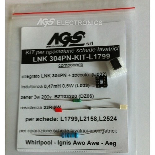 LNK304PN REPAIR KIT FOR Whirlpool Ignis Awo Awe Aeg L1799 L2158 L2524