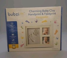 Bubzi Charming Baby Clay Handprint Footprint Keepsake Kit -NEW/SEALED w/ frame