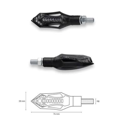 LED Pfeile TAAC Rücklicht Und Bremslicht Mit Rauchglas