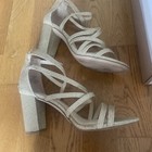Women’s Jessica Simpson Gold Sparkle Sandals Size 6M  — photo 6