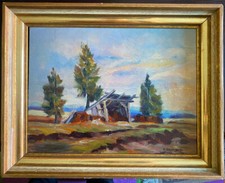 ::SIMON HOHENEGGER *1898 DACHAU ÖLGEMÄLDE ALPEN MOOR BAYERN RAHMEN MÜNCHEN ÖL