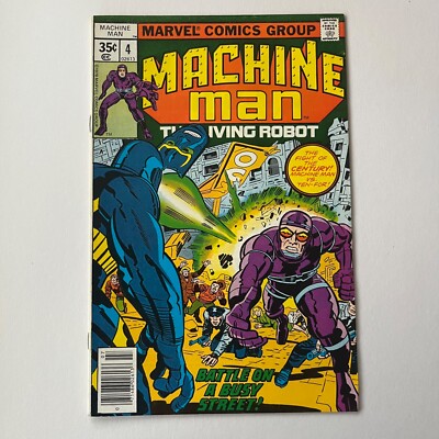 Machine Man #4 Jack Kirby Marvel Comics 1. Juli 1978 hochwertiger NEWSSTAND US NM