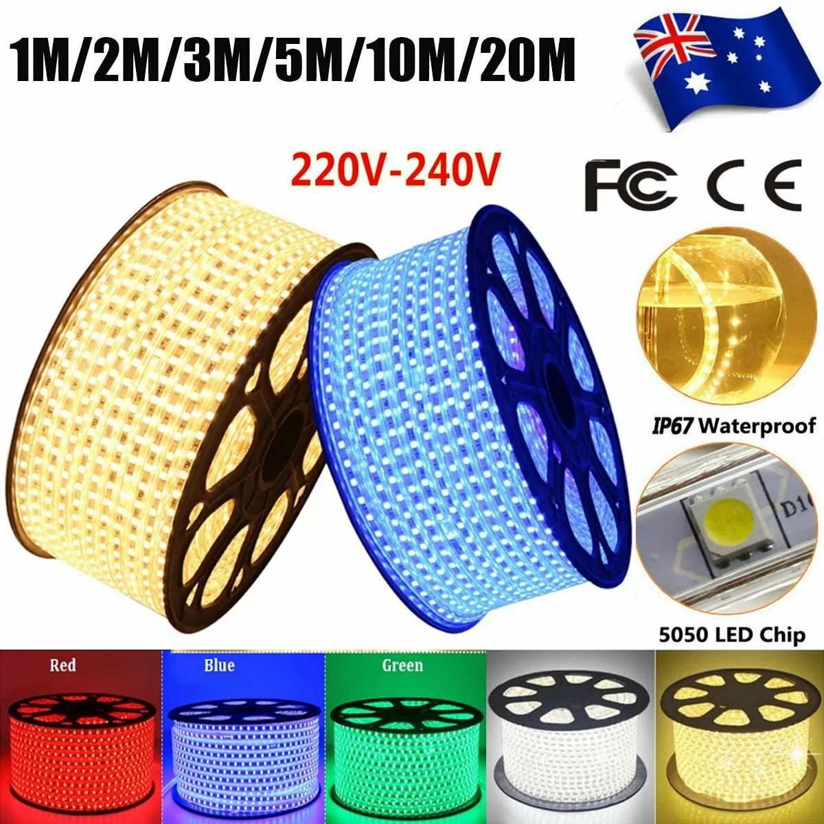 240 volt led strip clearance lights