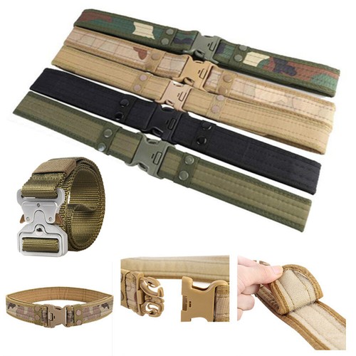 Army Combat Belt Men Military Canvas Waistband Outdoor Camouflage Waist Strap ⚝ - Picture 2 of 26