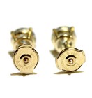 EGL 14k yellow gold 1 .85ct clarity enhanced round diamond stud earrings — photo 6