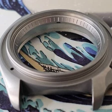 Chapter Ring SKX007 Etched / Sand Blasted SEIKO MOD SKX SKX007 SKX009 SRPD