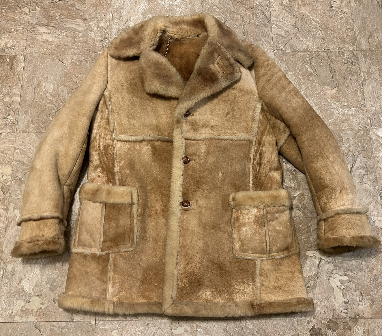 Vtg Sherling Sheepskin Rancher Jacket Sz 48L eBay