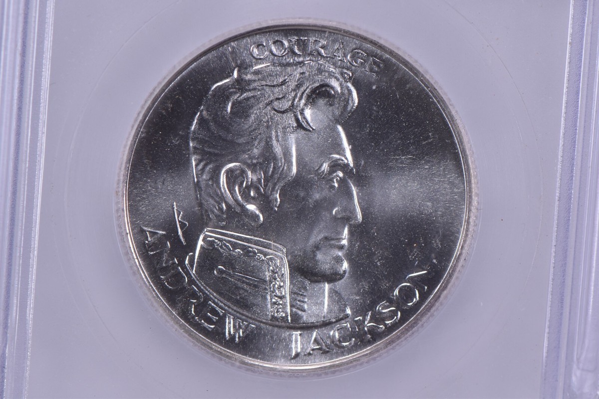MS69 1983 Liberty Lobby Andrew Jackson Silver Art Round ICG