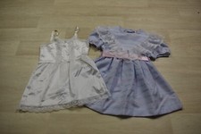 Vintage Girls Lot Baby Size 4T Cuddle Teen Dress w/Lace  Bow w/Nylon Slip