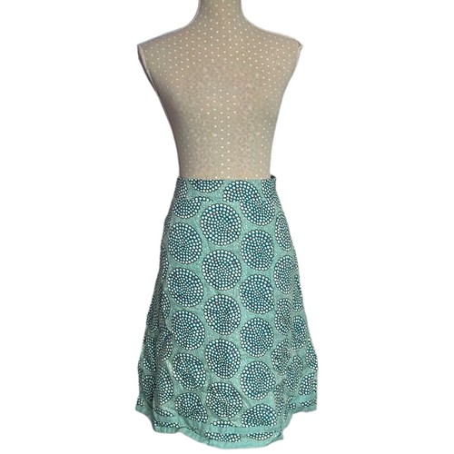 Mistral Boho Midi Skirt Blue Size UK 16 100% Linen Women’s Summer Occasion Party
